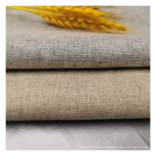 100% Polyester Linen Look Curtain Fabric Blackout Silver Coating New Fashion For Living Room